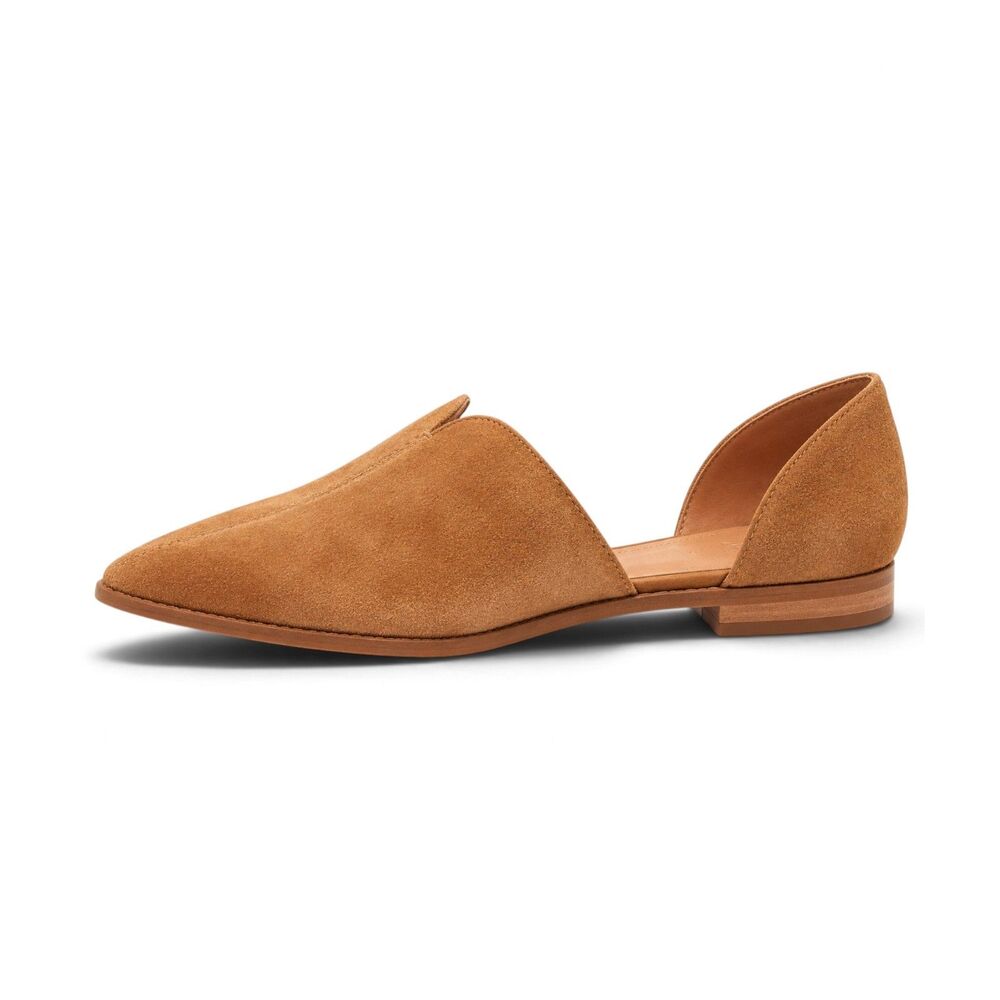 Frye & Co. Fenn Dorsay shoe in brown suede sz 8.5